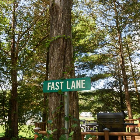 fast lane sign